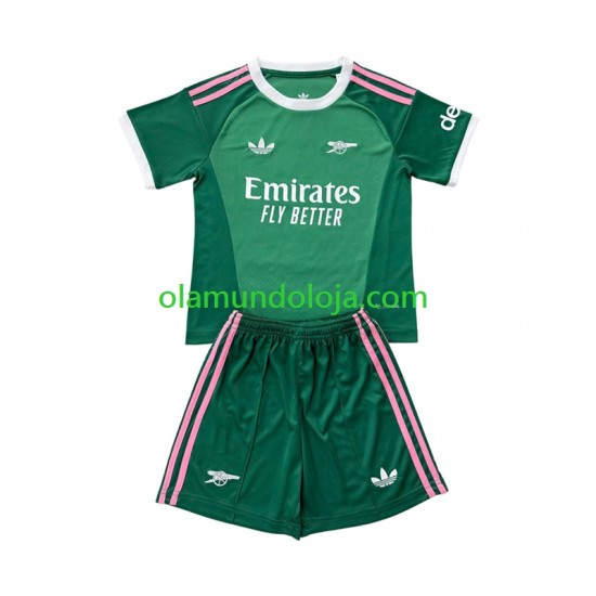 Camisola Arsenal Guarda-redes Criança Equipamento Terceiro 2026-2027 Manga Curta